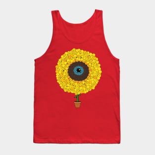 Sunflower Abstract Tank Top